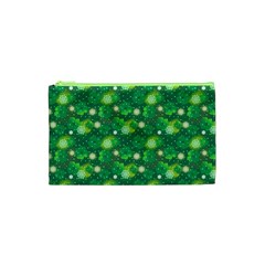 4 Leaf Clover Star Glitter Seamless Cosmetic Bag (xs) by Pakrebo