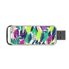 Leaves Drawing Pattern Nature Portable Usb Flash (two Sides) by Pakrebo