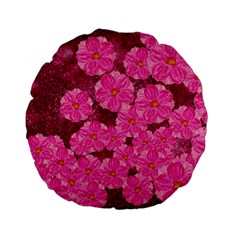 Cherry Blossoms Floral Design Standard 15  Premium Flano Round Cushions