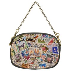 Wallpaper Background Stamps Chain Purse (two Sides)