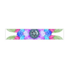 Lotus Flower Bird Metatron s Cube Flano Scarf (mini) by Pakrebo