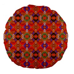 Ml 168 Large 18  Premium Flano Round Cushions by ArtworkByPatrick