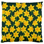 Yellow Daffodils Pattern Standard Flano Cushion Case (One Side) Front