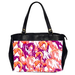 Flamingos Oversize Office Handbag (2 Sides) by StarvingArtisan