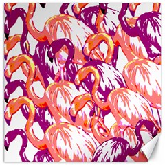 Flamingos Canvas 16  X 16  by StarvingArtisan