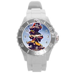 Pretty Colors Cars Round Plastic Sport Watch (l) by StarvingArtisan