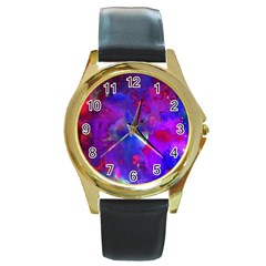 Galaxy Now Round Gold Metal Watch