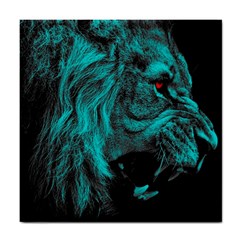 Angry Male Lion Predator Carnivore Tile Coasters