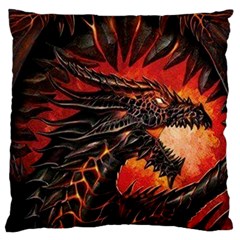 Dragon Standard Flano Cushion Case (one Side) by Sudhe