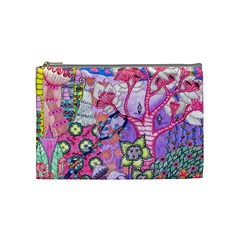 Trippy Forest Full Version Cosmetic Bag (medium) by okhismakingart