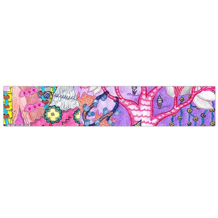 Trippy Forest Full Version Large Flano Scarf 