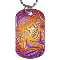 Electric Field Art Lii Dog Tag (two Sides) by okhismakingart