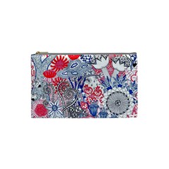 Floral Jungle  Cosmetic Bag (small) by okhismakingart