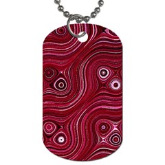 Electric Field Art Xxxviii Dog Tag (one Side) by okhismakingart