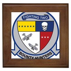 United States Navy Strike Fighter Squadron 2 Insignia Framed Tiles by abbeyz71