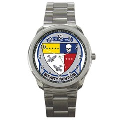 United States Navy Strike Fighter Squadron 2 Insignia Sport Metal Watch by abbeyz71