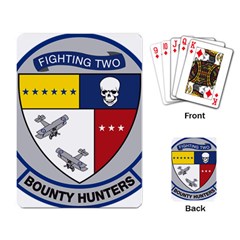 United States Navy Strike Fighter Squadron 2 Insignia Playing Cards Single Design by abbeyz71