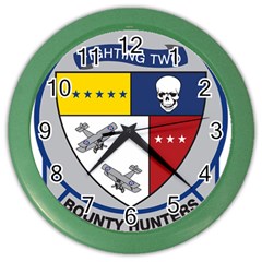United States Navy Strike Fighter Squadron 2 Insignia Color Wall Clock by abbeyz71