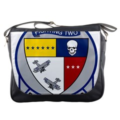 United States Navy Strike Fighter Squadron 2 Insignia Messenger Bag by abbeyz71