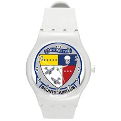 United States Navy Strike Fighter Squadron 2 Insignia Round Plastic Sport Watch (m)