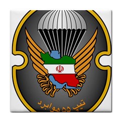 Insignia Of Iranian Army 55th Airborne Brigade Tile Coasters by abbeyz71