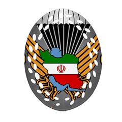 Insignia Of Iranian Army 55th Airborne Brigade Oval Filigree Ornament (two Sides) by abbeyz71