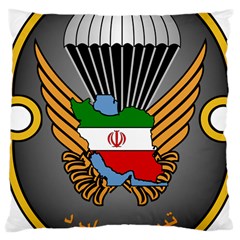 Insignia Of Iranian Army 55th Airborne Brigade Large Cushion Case (one Side)