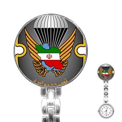 Insignia Of Iranian Army 55th Airborne Brigade Stainless Steel Nurses Watch by abbeyz71