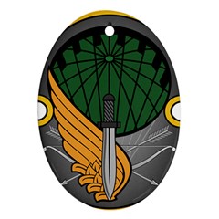 Iranian Army 65th Airborne Special Forces Brigade Insignia Oval Ornament (Two Sides)