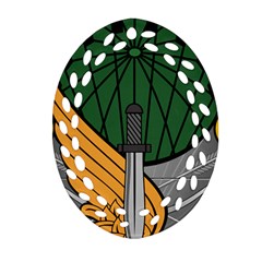 Iranian Army 65th Airborne Special Forces Brigade Insignia Oval Filigree Ornament (two Sides) by abbeyz71