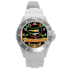 Nohed Hostage Rescue Team Badges Round Plastic Sport Watch (l) by abbeyz71