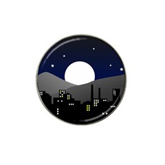 City At Night Hat Clip Ball Marker (4 Pack)