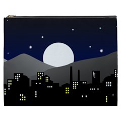 City At Night Cosmetic Bag (xxxl) by Pakrebo