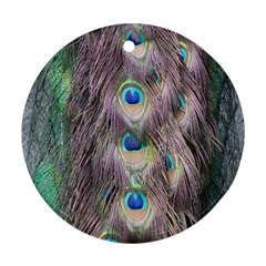 Peacock Bird Pattern Ornament (round)