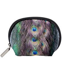 Peacock Bird Pattern Accessory Pouch (small) by Pakrebo