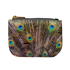 Pen Peacock Wheel Plumage Colorful Mini Coin Purse