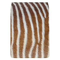 Skin Zebra Striped White Brown Removable Flap Cover (s) by Pakrebo