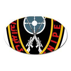 Nohed Sniper Badge Oval Magnet by abbeyz71