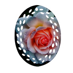 Favorite Rose  Ornament (oval Filigree) by okhismakingart