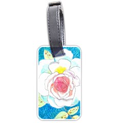 Favorite Rose Watercolor   Luggage Tags (one Side)  by okhismakingart