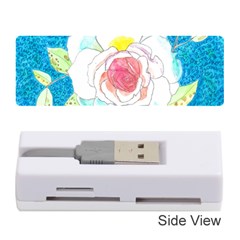 Favorite Rose Watercolor   Memory Card Reader (stick) by okhismakingart