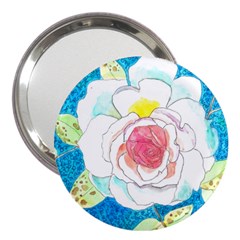 Favorite Rose Watercolor   3  Handbag Mirrors by okhismakingart