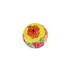 Reid Hall Rose Watercolor 1  Mini Magnets by okhismakingart