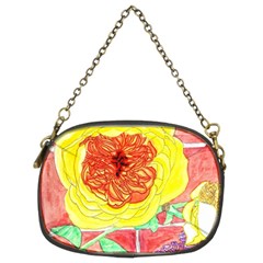 Reid Hall Rose Watercolor Chain Purse (two Sides) by okhismakingart