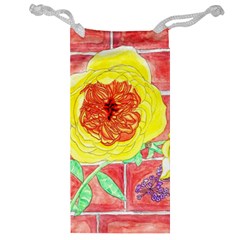 Reid Hall Rose Watercolor Jewelry Bag by okhismakingart