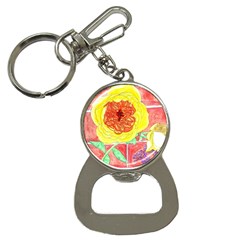 Reid Hall Rose Watercolor Bottle Opener Key Chains by okhismakingart