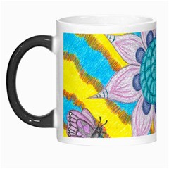 Tie-dye Flower And Butterflies Morph Mugs by okhismakingart