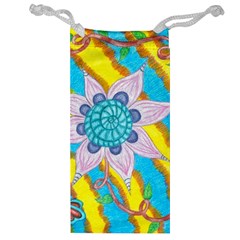 Tie-dye Flower And Butterflies Jewelry Bag