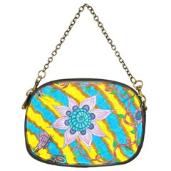 Tie-dye Flower And Butterflies Chain Purse (two Sides) by okhismakingart