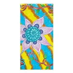 Tie-dye Flower And Butterflies Shower Curtain 36  X 72  (stall)  by okhismakingart